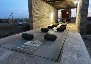Строительство автомобильных весов для Саратовского...