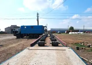 Строительство автомобильных весов для Запорожского...