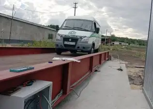 Строительство автомобильных весов для ООО "Агроком...
