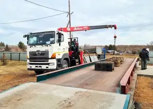 Строительство автомобильных весов для аграрного пр...